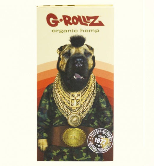 G-ROLLZ #1 Pets Rock Bio Organic Hemp King Size Slim Rolling Paper, Po –