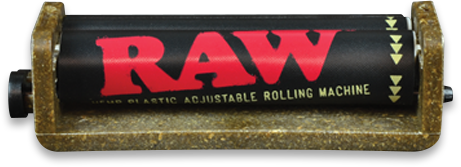 RAW 2-Way / Two Way Adjustable Hemp Plastic Cigarette Size 70mm Rolling Machine