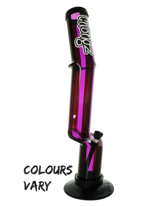 Chongz Butterball Acrylic / Plastic Bong / Water Pipe With Ice Bend 40cm - Various Colours